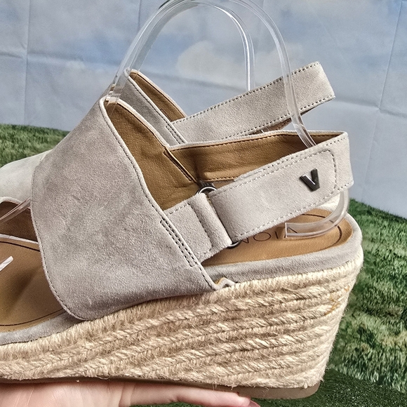 Vionic | Brooke SDE Genuine Suede Supportative Espadrille Wedges \\ SIZE 10 - Picture 14 of 16